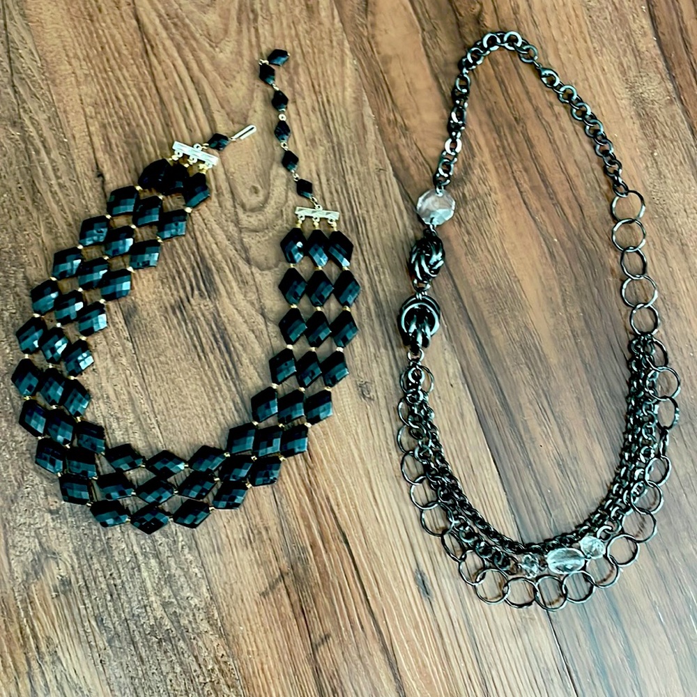 2 Black Necklaces